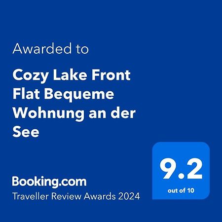Cozy Lake Front Flat Bequeme Wohnung An Der See โปกราเดซ ภายนอก รูปภาพ