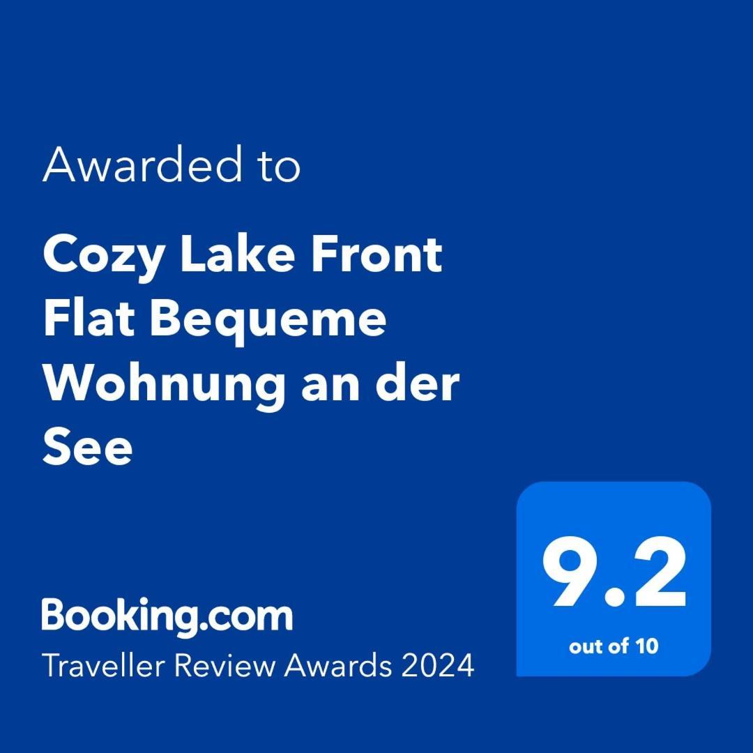 Cozy Lake Front Flat Bequeme Wohnung An Der See โปกราเดซ ภายนอก รูปภาพ